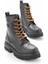 Black Leather Kadın Bot & Bootie HD0777057503 1