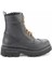 Black Leather Kadın Bot & Bootie HD0777057503 2