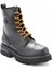 Black Leather Kadın Bot & Bootie HD0777057503 3