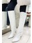 Beyaz Kroko Kadın Çizme K03240165011 1