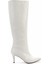 Beyaz Kroko Kadın Çizme K03240165011 3