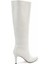 Beyaz Kroko Kadın Çizme K03240165011 5