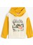 Ayıcık Baskılı Kapşonlu Sweatshirt Renk Kontrastlı Manşetleri ve Beli Lastikli 1