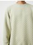 Basic Dokulu Sweatshirt Bisiklet Yaka Uzun Kollu 5