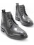 Siyah Leather Erkek Bot & Bootie E02549061103 1