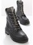 Siyah Platin Kadın Bot & Bootie K02641530609 1