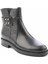 Siyah Leather Kadın Bot & Bootie K02531206003 3