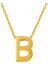 22 Ayar B Harfi Altın Kolye 1