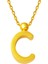 22 Ayar C Harfi Altın Kolye 1