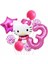 Hello Kitty Yaş Balon Set Yıldız Balon Folyo Set Konsept Doğum Günü Set Yaş Balon Set 1