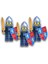 Castle Orijinal Minifigürler - Yeşil Şövalye Knight (3 Adet) 1