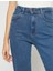 Yüksek Bel Kot Pantolon Yüksek Bel Hafif Dar Paça - Mom Slim Jean 5