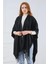 Kadın Panço Şal Siyah 2