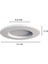 LED 6 Watt Beyaz 540LM LED Panel 2 Adet 1
