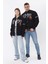 Unisex Oversize Black Homme Bomber Kolej Ceket 3