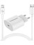 Type-C-Lightning Beyaz Şarj Aleti Seti 23W (P-L18) 3