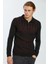 Erkek Uzun Kol Polo Yaka Minimalist Kazak - Günlük Stil 1