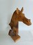 Dekoratif El Oyması Ahşap At Kafası 52X43X24CM (Teak Ağac-3) 1