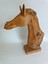Dekoratif El Oyması Ahşap At Kafası 52X43X24CM (Teak Ağac-3) 2
