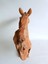 Dekoratif El Oyması Ahşap At Kafası 52X43X20CM (Teak Ağacı-1) 4