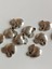 Elma Metal Çinko Alaşım Kolye Ucu 11X2MM 10 Adet Gri 4