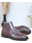 1355 Anatomik Tabanlı Deri Erkek Klasik Bot - NKT01355-KAHVERENGI-40 2