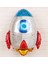 Uzay Astronot Uzay Gemisi Roket Balon Set Yıldız Balon Folyo Set Konsept Doğum Günü Set Yaş Balon 3