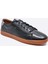 Hakiki Deri Siyah Sneaker Spor Erkek Ayakkabı 9882 100 2