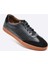Hakiki Deri Siyah Sneaker Spor Erkek Ayakkabı 9881 100 1