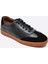 Hakiki Deri Siyah Sneaker Spor Erkek Ayakkabı 9881 100 2