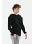 Basic Fitilli Bisiklet Yaka Sweatshirt 3