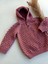 Handmade Kapüşonlu El Örgüsü Çocuk HIRKASI,%100 Pamuk Desenli Çocuk Hırka 2