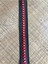 Zirkon Taşlı Kırmızı Siyah Şerit Aplike 1 Metre En 2cm 1