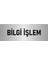 Metal Yönlendirme Levhası, Departman Kapı Isimliği Bilgi Işlem 5X20 Cm Gümüş Renk 1