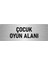 Metal Yönlendirme Levhası, Departman Kapı Isimliği Çocuk Oyun Alanı 10X20 Cm Gümüş Renk 1