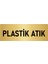 Metal Yönlendirme Levhası, Departman Kapı Isimliği Plastik Atık 10X20 Cm Altın Renk 1
