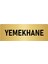 Metal Yönlendirme Levhası, Departman Kapı Isimliği Yemekhane 10X20 Cm Altın Renk 1