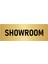 Metal Yönlendirme Levhası, Departman Kapı Isimliği Showroom 5X20 Cm Altın Renk 1