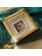 25 x 25 cm Gold Pleksi Kaplı Fotoğraf Bölümlü Isimli ve Tarihli Ledli Çerçeve 2