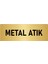 Metal Yönlendirme Levhası, Departman Kapı Isimliği Metal Atık 10X20 Cm Altın Renk 1