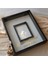 40 x 50 cm Siyah Renkli Isimli ve Ledli Fotoğraf Bölümlü Gül Anı Çerçevesi 1