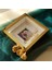 25 x 25 cm Gold Pleksi Kaplı Fotoğraf Bölümlü Isimli ve Tarihli Çerçeve 1