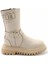Beige Leather Kadın Bot & Bootie HD0777056603 2