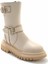 Beige Leather Kadın Bot & Bootie HD0777056603 3