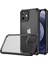 Apple iPhone 12 Kılıf Şeffaf Karbon Fiber Desen Korumalı Kapak 1