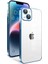 - Apple iPhone 14 Plus - Kılıf Kamera Korumalı Renkli Çerçeveli Garaj Kapak - Mavi Açık 1