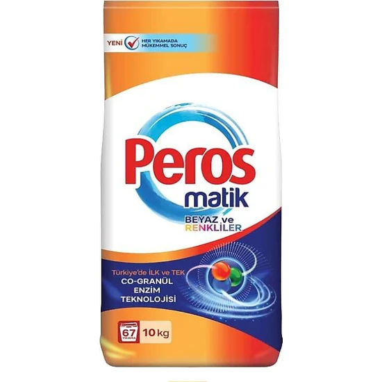 Peros Matik Beyazlar ve Renkliler 10 kg