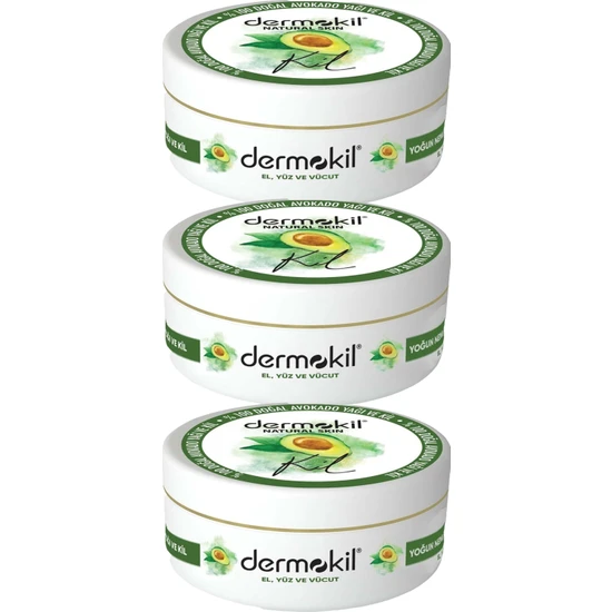 Dermokıl El ve Yuz Bakım Kremı AVOKADO-300 ml 3'lü Paket