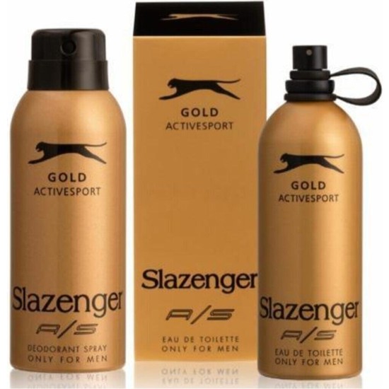 Slazenger Gold 125 ml Parfüm + 150 ml Deo Set Özel Seri Erkekler İçin Lüks Hediyelik