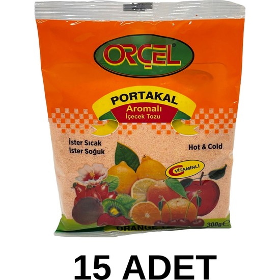 Orçel Portakal Aromalı İçecek Tozu Oralet 15 x 300 gr Fiyatı